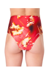 Calcinha Hot Pant Peônia Vinho