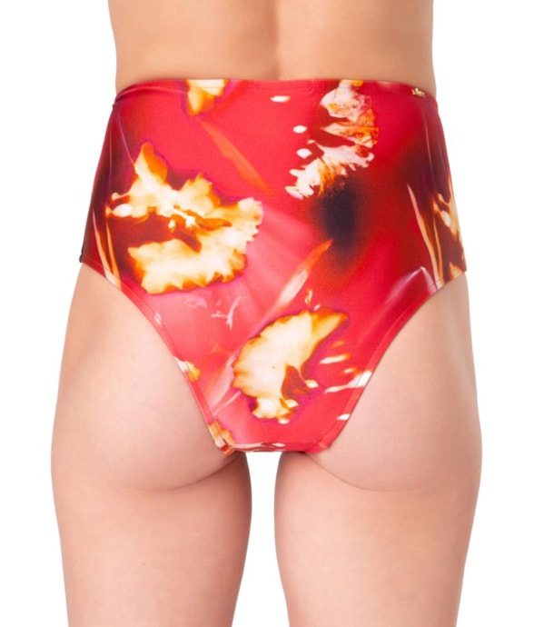 Calcinha Hot Pant Peônia Vinho