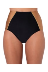 Calcinha Hot Pant Recortes Preto
