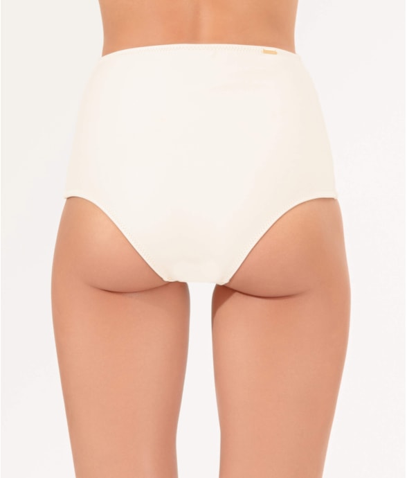 Calcinha Hot Pants Detalhe Pop Off White