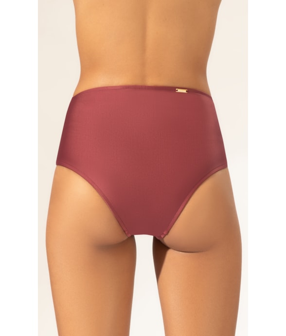 Calcinha Hot Pants Guipure Bordeaux