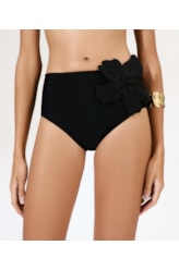 Calcinha Hot Pants Liso Blossom Preto