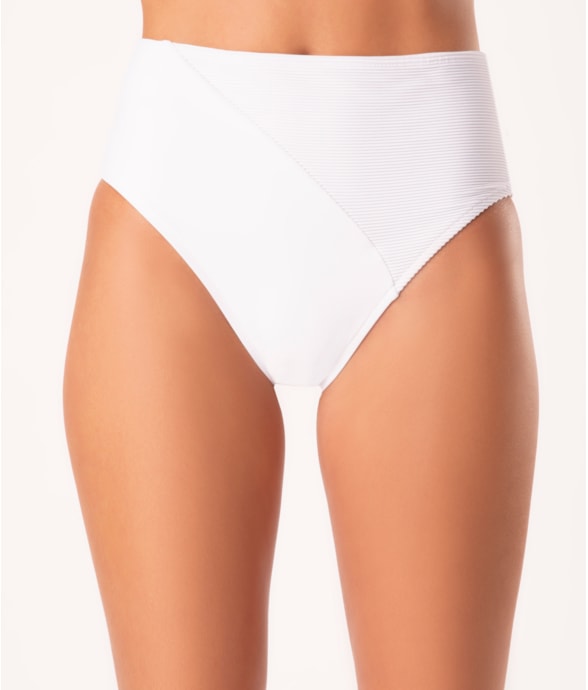 Calcinha Hot Pants Recorte Dominica Branco