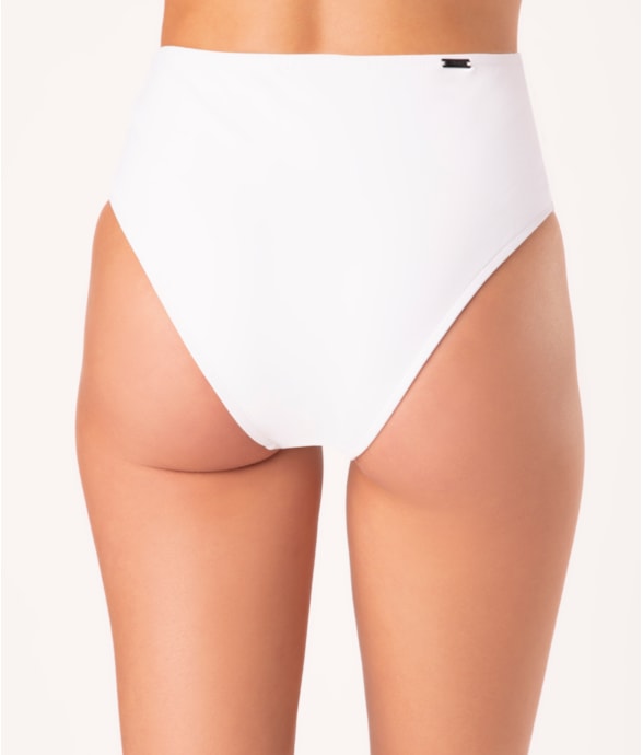 Calcinha Hot Pants Recorte Dominica Branco