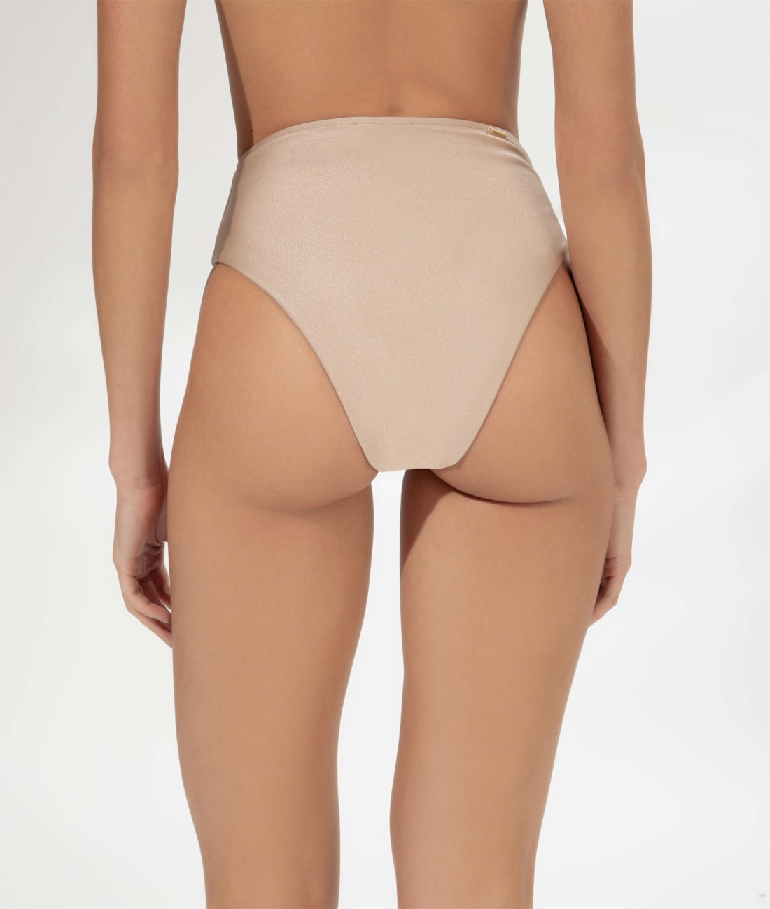 Calcinha Hot Pants Recorte Sunset Bege