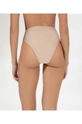 Calcinha Hot Pants Recorte Sunset Bege