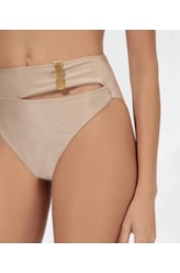 Calcinha Hot Pants Recorte Sunset Bege
