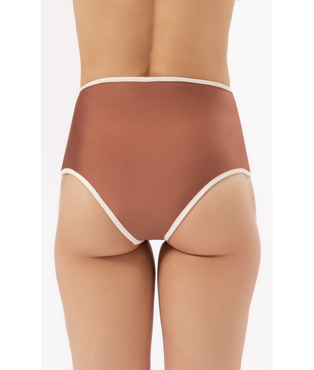 Calcinha Hot Pants Viés Marrom