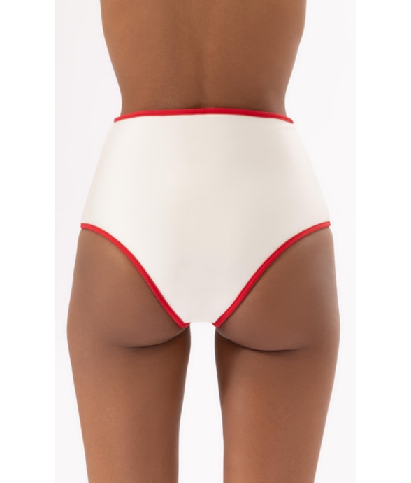 Calcinha Hot Pants Viés Perola