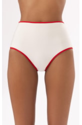 Calcinha Hot Pants Viés Perola