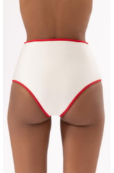 Calcinha Hot Pants Viés Perola
