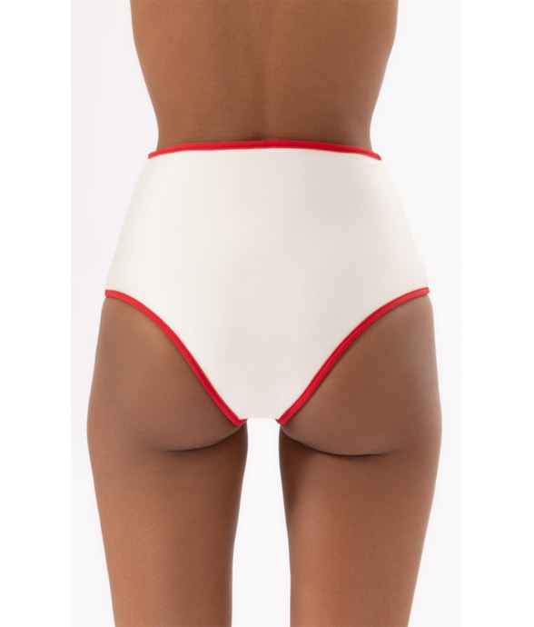 Calcinha Hot Pants Viés Perola