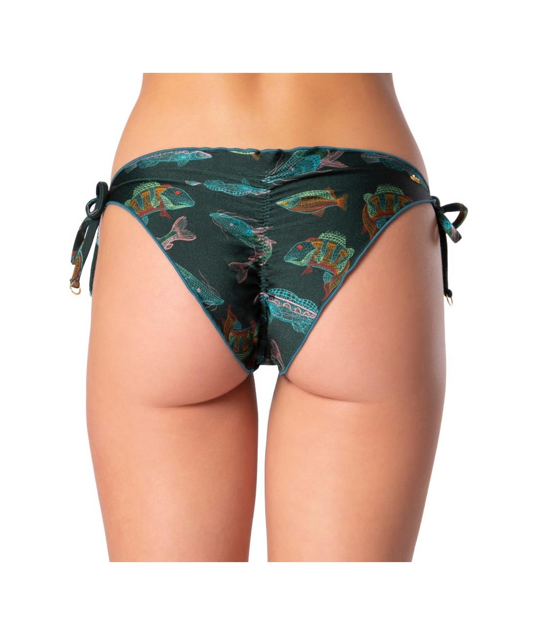 Calcinha Lacinho Frufru Aquário Verde Militar
