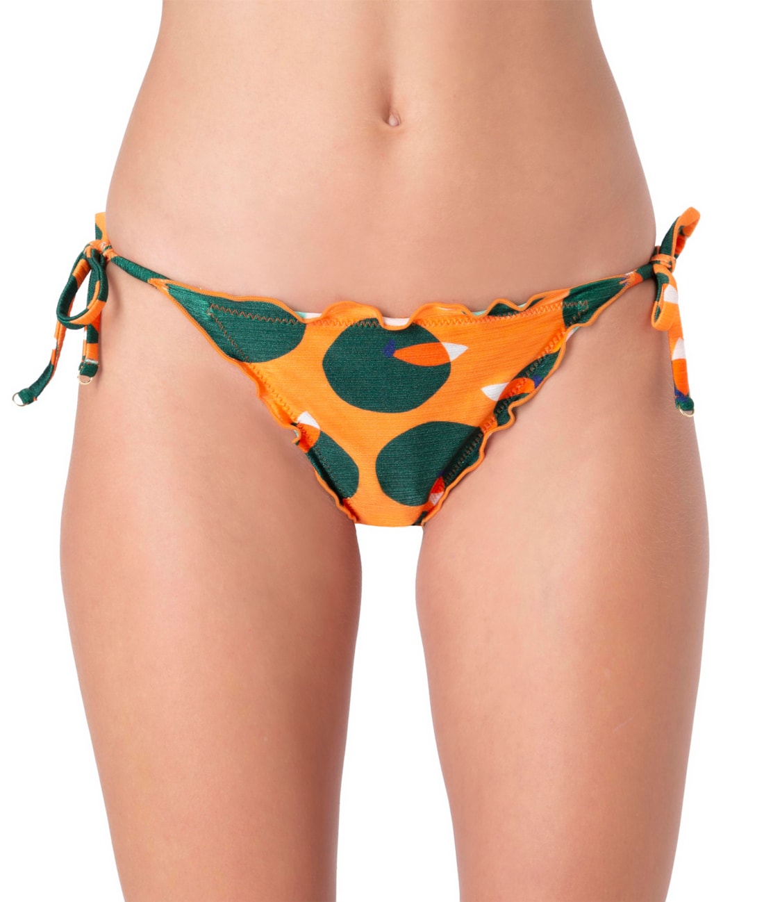 Calcinha Lacinho Frufru Citrus Laranja