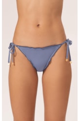 Calcinha Lacinho Frufru Clássicos Azul Seco