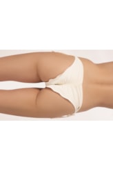 Calcinha Lacinho Frufru Clássicos Off White