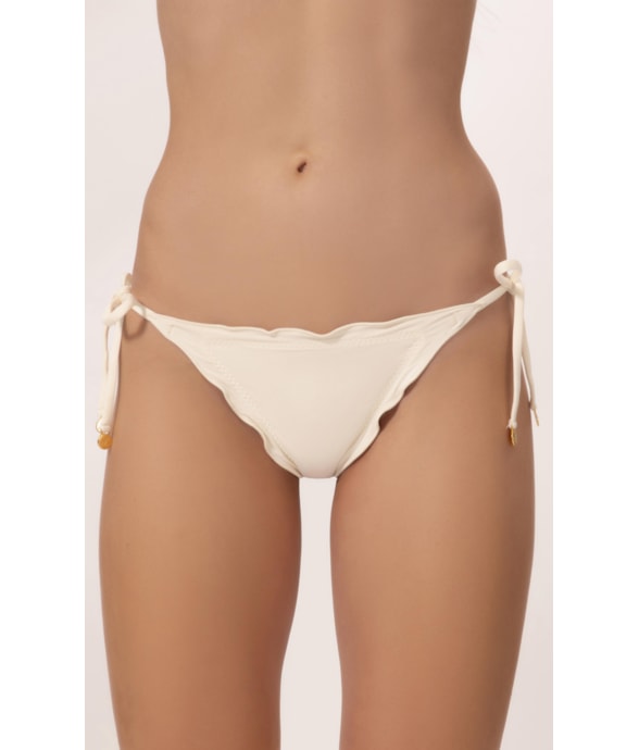 Calcinha Lacinho Frufru Clássicos Off White