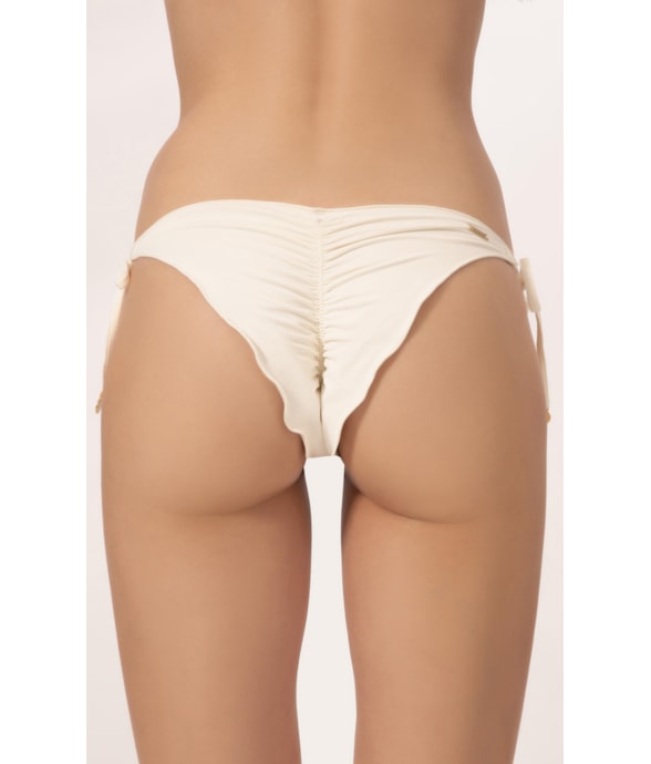 Calcinha Lacinho Frufru Clássicos Off White