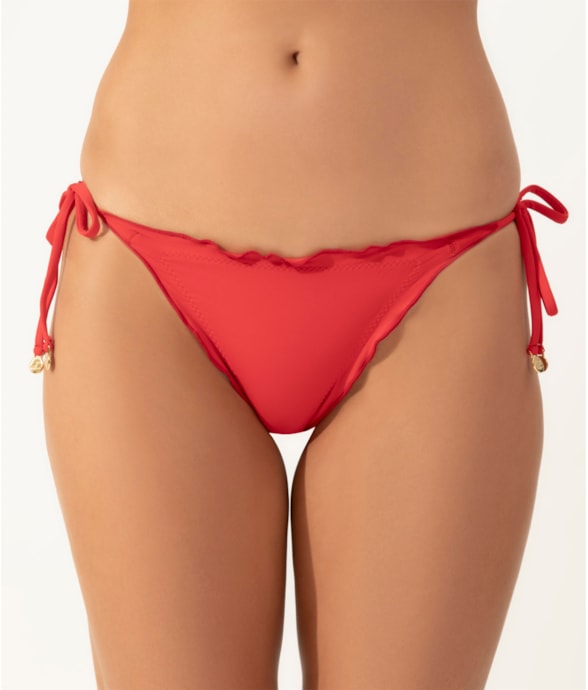 Calcinha Lacinho Frufru Classicos Vermelho