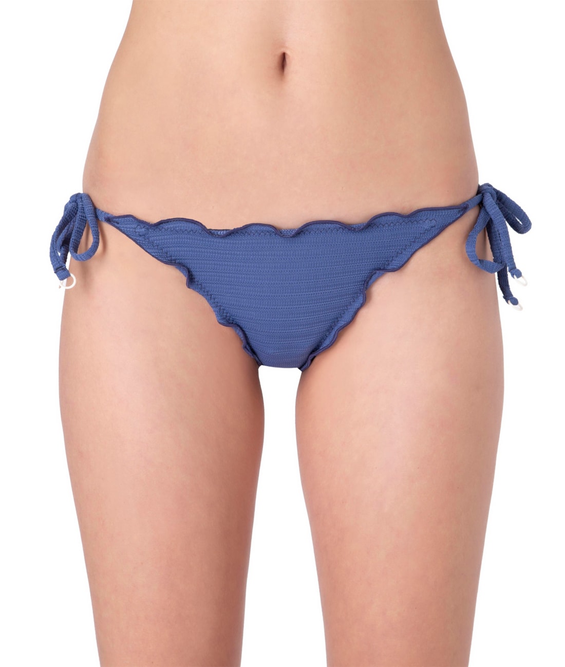 Calcinha Lacinho Frufru Crochet Azul Claro