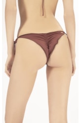 Calcinha Lacinho Frufru Draping Marrom