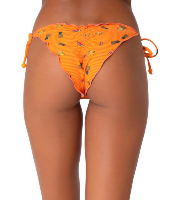 Calcinha Lacinho Frufru Fruteria Laranja
