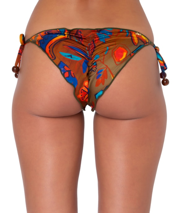Calcinha Lacinho Frufru Irina Marrom