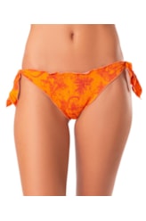 Calcinha Lacinho Frufru Lenço Jaguar Laranja