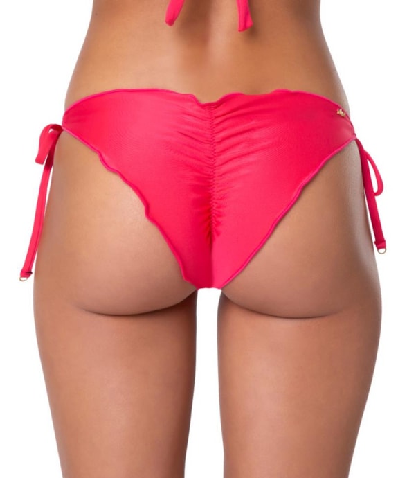 Calcinha Lacinho Frufru Microfibra Pink