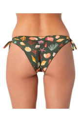 Calcinha Lacinho Frufru Tetis Verde Escuro