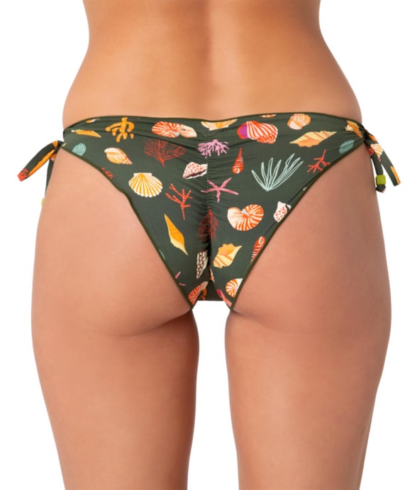 Calcinha Lacinho Frufru Tetis Verde Escuro
