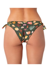 Calcinha Lacinho Frufru Tetis Verde Escuro