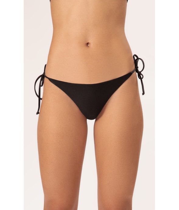Calcinha Lacinho Junto Satin Skin Preto