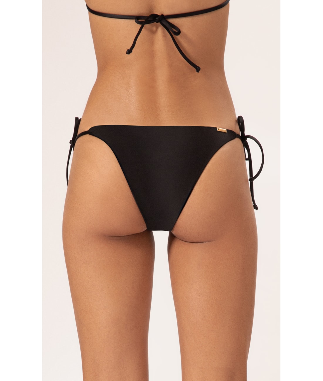 Calcinha Lacinho Junto Satin Skin Preto