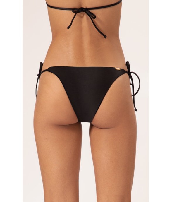 Calcinha Lacinho Junto Satin Skin Preto