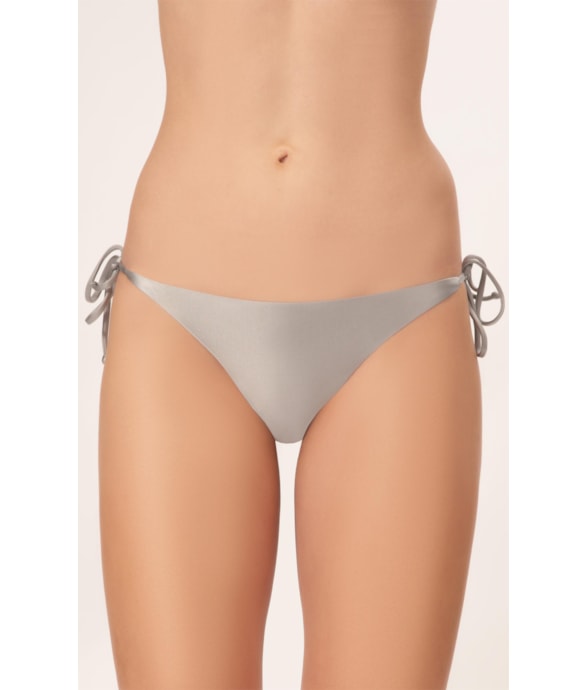 Calcinha Lacinho Junto Satin Skin Silver Gray