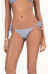 Calcinha Lacinho Mini Miracle Up Crystals By Swarovski Recreated Azul Seco