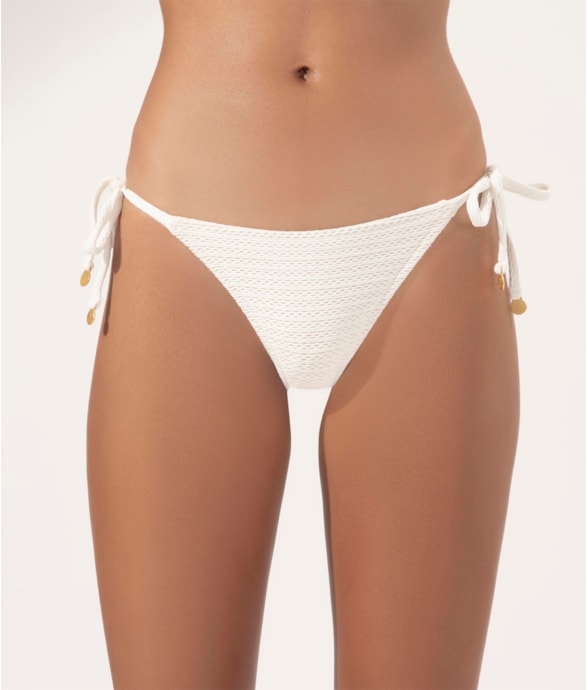 Calcinha Lacinho Mini Miracle Up Jacquard Off White