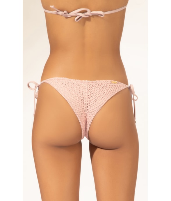 Calcinha Lacinho Mini Miracle Up Mesh Lurex Rosê