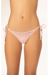 Calcinha Lacinho Mini Miracle Up Mesh Lurex Rosê