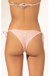 Calcinha Lacinho Mini Miracle Up Mesh Lurex Rosê