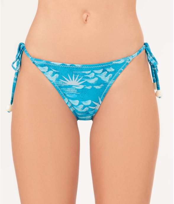 Calcinha Lacinho Miracle Up La Mer Azul Claro