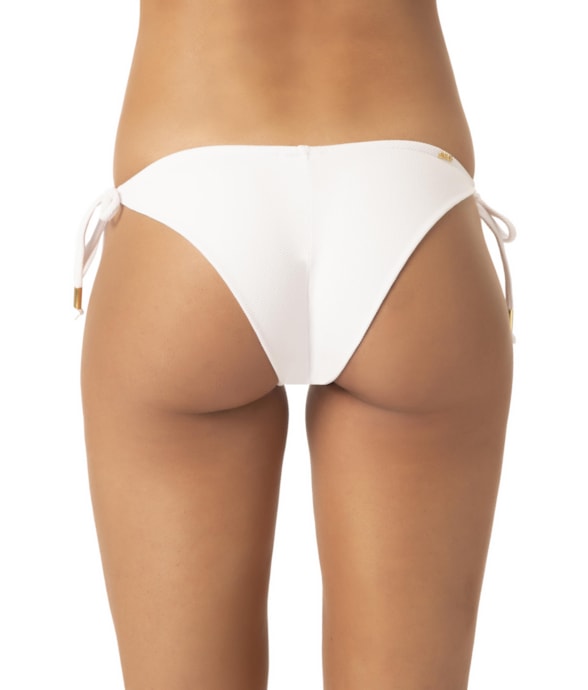 Calcinha Lacinho Miracle Up Waffle Branco