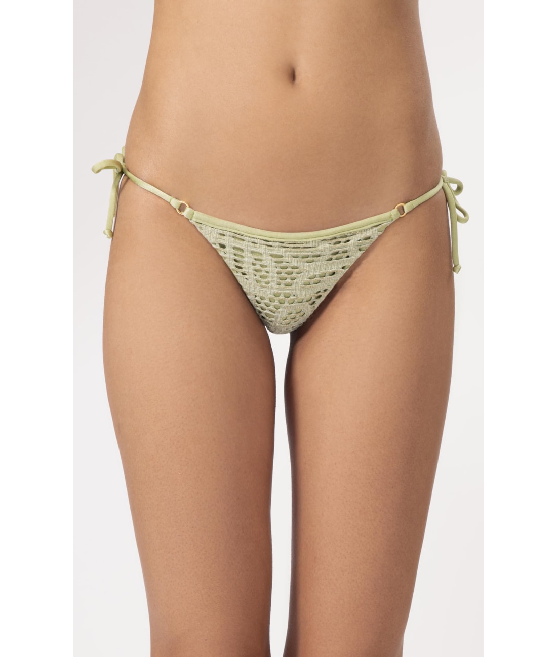 Calcinha Lacinho Miracle Viés Rendado Lux Verde Agua