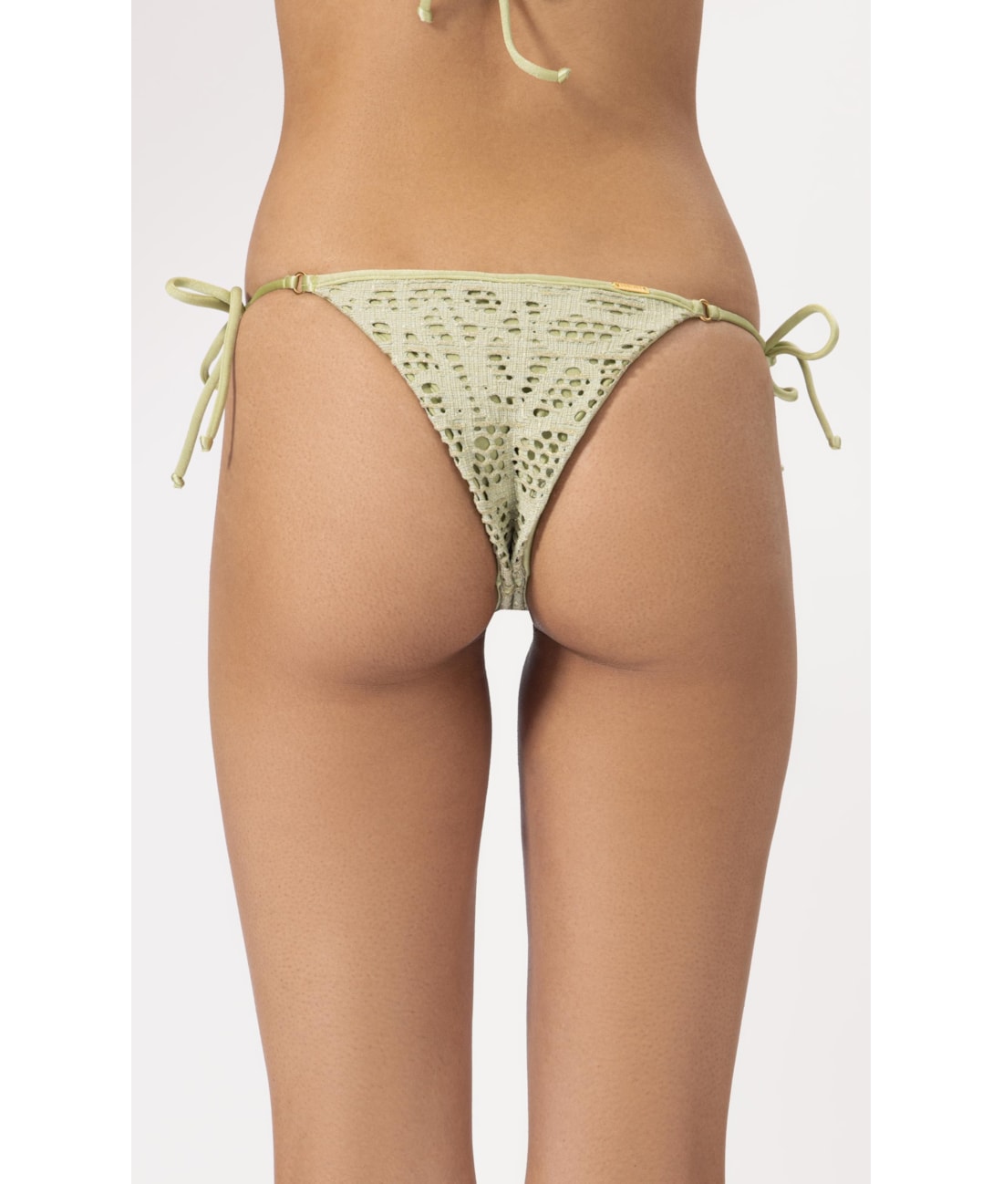 Calcinha Lacinho Miracle Viés Rendado Lux Verde Agua