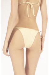 Calcinha Lacinho Rolotê Crepe Shine Amarelo Manteiga