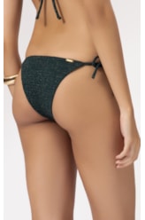 Calcinha Lacinho Rolotê Crepe Shine Verde Escuro