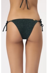 Calcinha Lacinho Rolotê Crepe Shine Verde Escuro