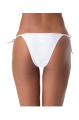 Calcinha Lacinho Rolotê Jersey Branco