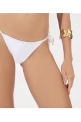 Calcinha Lacinho Rolotê Liso Blossom Branco